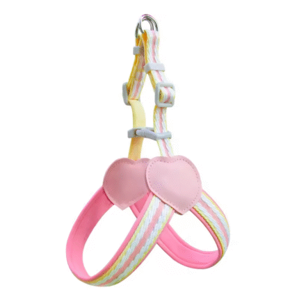 N#Adjustable Nylon Pet Harness for Small Medium & Large Dogs Teddy Pet Supplies with Button Closure Vest Dog Leash