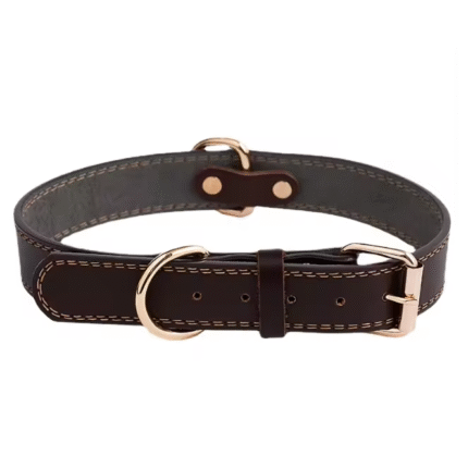 J#Best-Selling Adjustable PU Leather Pet Accessories Simple Style with Custom Logo Durable Waterproof Soft Cat Dog Collar Luxury