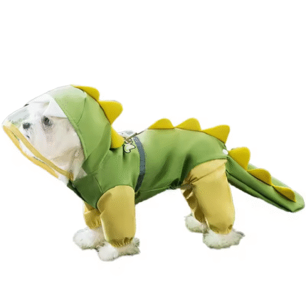 G #NEW Jacket Jumpsuit Reflective Dog Raincoat Waterproof Large Dinosaur Shape Large Dog Raincoat for Dogs